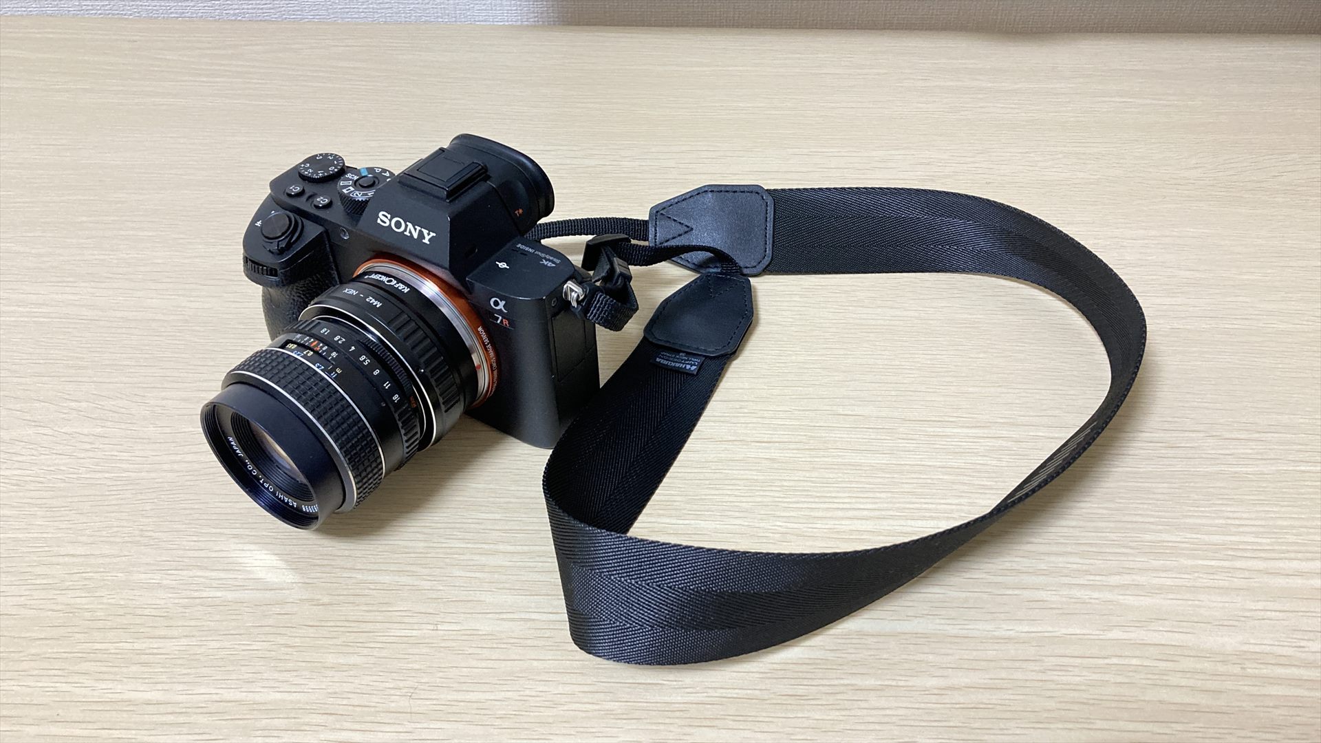 HAKUBAのカメラストラップ ルフトデザイン ツイルネックストラップ 38 一眼レフ用 KST-65T38